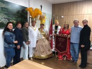 Corte do Carnaval de Inverno da Terceira Idade de Siderópolis visita Paço 