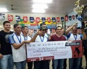 Dirceu Barbearia Santa Barbara &eacute; campe&atilde;o do municipal de bocha