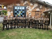  Policiais Militares do PPT em constante treinamento para a segurança da população