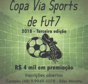 Via Sports abre inscri&ccedil;&otilde;es para a terceira edi&ccedil;&atilde;o de Copa de Fut7