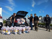 Coronavírus em SC: Campanha da Polícia Civil distribui três toneladas de alimentos
