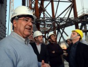 Governador e secretários visitam obras na Ponte Hercílio Luz