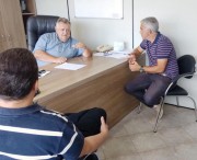 Vereador Fl&aacute;vio  Felizardo visita Vilmar Boneti na Casan 