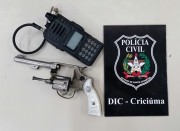 Polícia Militar apreende arma de fogo e munições em Içara