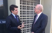 Salvaro e o senador Bauer em longa conversa sobre 2018
