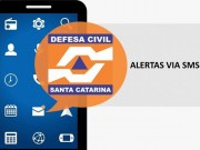 Serviço de alerta da Defesa Civil via SMS em todos os municípios de SC
