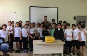 Alunos da Escola Maria da Gl&oacute;ria participam da Semana do Tr&acirc;nsito