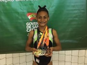 Atleta de Crici&uacute;ma &eacute; eleita a melhor ginasta catarinense infantil
