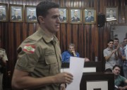 Policial &eacute; homenageado na C&acirc;mara em Morro da Fuma&ccedil;a