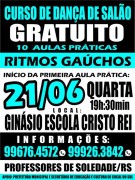 Cocal do Sul ter&aacute; curso de dan&ccedil;a de sal&atilde;o gratuito