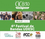 Quarto Festival de Bandas da Udesc será realizado em 28 de junho