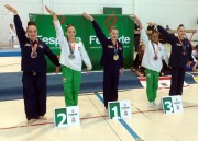 Gin&aacute;stica art&iacute;stica de Crici&uacute;ma fatura mais sete medalhas