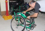Cadeiras são reformadas para atletas do Handebol sobre rodas