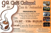 Caf&eacute; Cultural da Casa da Fraternidade ocorre neste s&aacute;bado