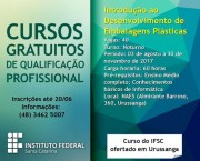 Abertas inscrições para curso do IFSC em Urussanga