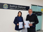 Ademir e Aninha s&atilde;o os primeiros a registrarem a candidatura