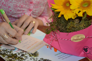 As cartas e flores que levam amor