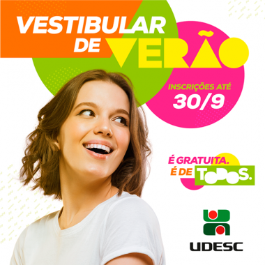 Vestibular de Ver&atilde;o 2019 da Udesc fica com inscri&ccedil;&otilde;es abertas at&eacute; 30 de setembro