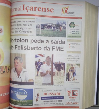 Jornal I&ccedil;arense registra seus 23 anos de hist&oacute;ria em I&ccedil;ara