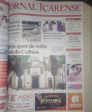 Jornal I&ccedil;arense registra os 24 anos de hist&oacute;ria em I&ccedil;ara