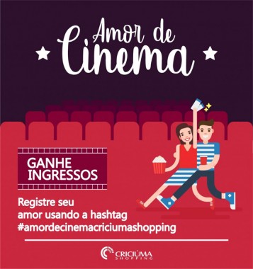 Crici&uacute;ma Shopping vai presentear 150 casais com ingressos para cinema