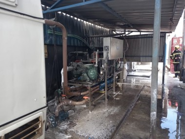 F&aacute;brica de sorvetes pega fogo no Bairro Po&ccedil;o Tr&ecirc;s em I&ccedil;ara