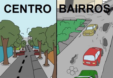 A cidade est&aacute; emburacada