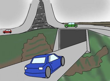 Viaduto est&aacute; abandonado