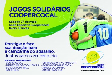Jogos Solidários devem agitar sede esportiva da Coopercocal