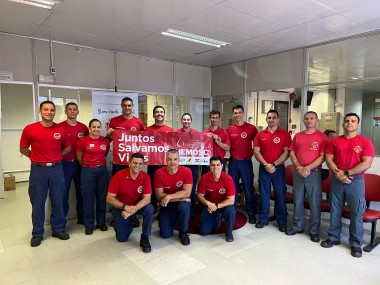 Corpo de Bombeiros realiza doa&ccedil;&atilde;o de sangue em Crici&uacute;ma (SC)