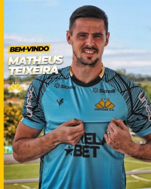 Goleiro Matheus Teixeira &eacute; contratado por empr&eacute;stimo pelo Crici&uacute;ma E.C.