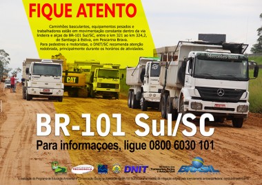 DNIT/SC faz a&ccedil;&otilde;es de Comunica&ccedil;&atilde;o Social