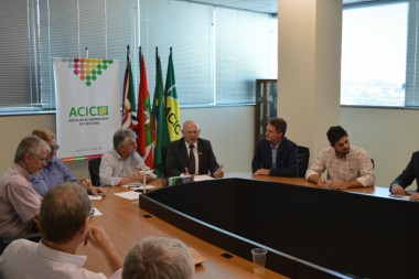Acic recebeu presidente da Facisc nesta segunda-feira