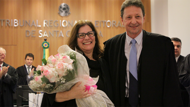 Ju&iacute;za Lu&iacute;sa Hickel Gamba se despede do Pleno do TRE-SC
