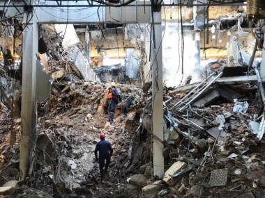 Equipe de c&atilde;es do CBMSC atua em buscas por bombeiros no RS