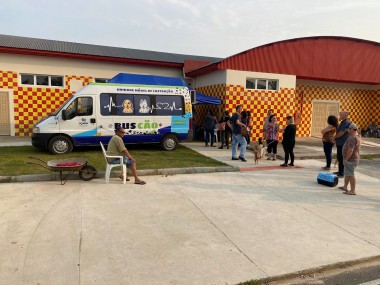 Equipe veterin&aacute;ria do BusC&atilde;o castra 22 animais no Bairro Aurora em I&ccedil;ara