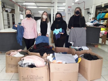 Confecções doam mais de 100 quilos de tecidos à Assistência Social de Maracajá