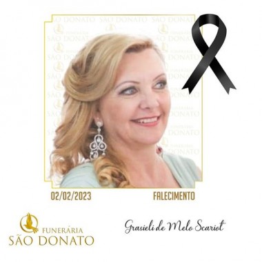 JI News e Funer&aacute;ria S&atilde;o Donato registram o falecimento de Grasieli Melo Scariot