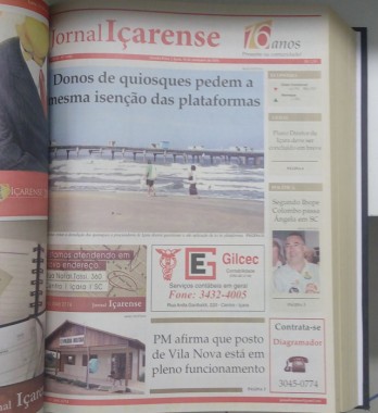 Jornal I&ccedil;arense registra seus 23 anos de hist&oacute;ria em I&ccedil;ara