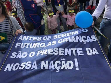 Centros de Educa&ccedil;&atilde;o Infantil da Afasc celebram semana da p&aacute;tria