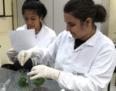 Estudantes dos cursos t&eacute;cnicos desenvolvem experimentos pr&aacute;ticos