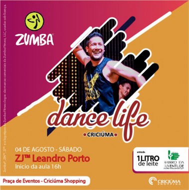 Crici&uacute;ma Shopping recebe aul&atilde;o beneficente de Zumba