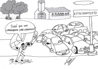 Falta local de estacionamento