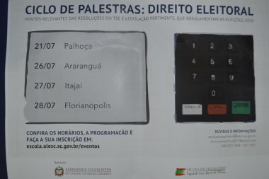 Palestra sobre Direito Eleitoral tem inscri&ccedil;&otilde;es abertas