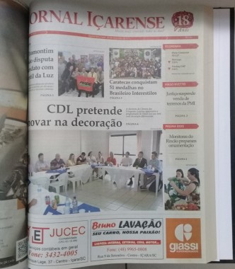Jornal I&ccedil;arense registra seus 24 anos de hist&oacute;ria em I&ccedil;ara