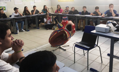 Aula com "realidade aumentada" amplia intera&ccedil;&atilde;o e assimila&ccedil;&atilde;o de conte&uacute;do em Maracaj&aacute;