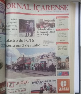 Jornal I&ccedil;arense registra os 24 anos de hist&oacute;ria em I&ccedil;ara
