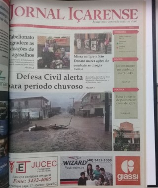 Jornal I&ccedil;arense registra os 24 anos de hist&oacute;ria em I&ccedil;ara