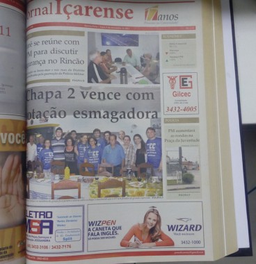 Jornal I&ccedil;arense registra seus 23 anos de hist&oacute;ria em I&ccedil;ara
