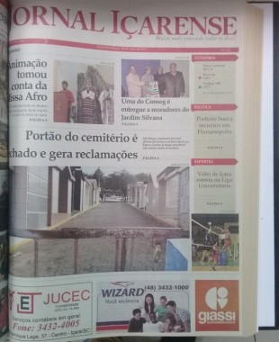 Jornal I&ccedil;arense registra os 24 anos de hist&oacute;ria em I&ccedil;ara